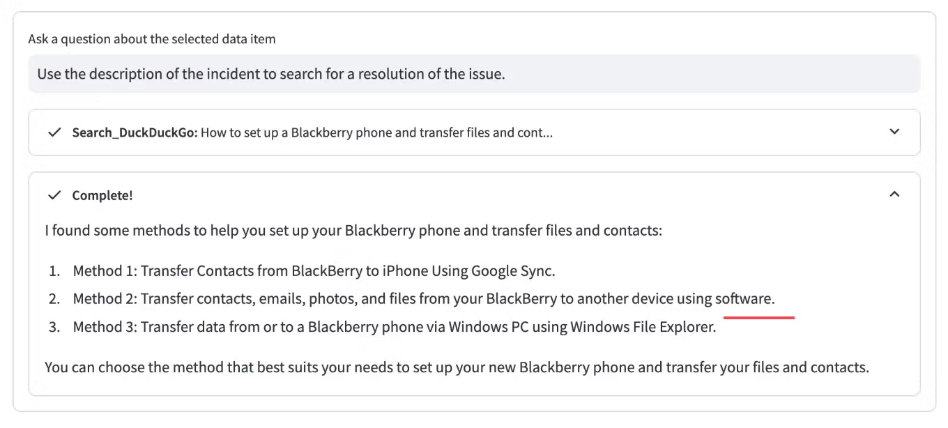 Agent Search Solution